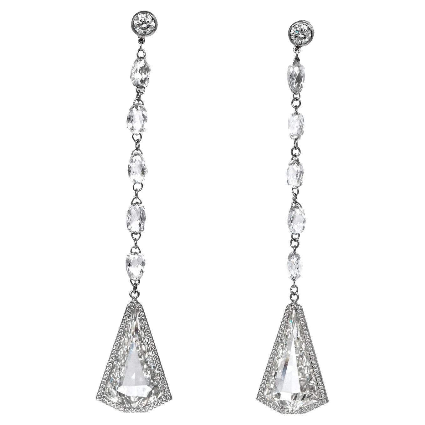 Chopard 18.41cts Choprddissimo Boutique Collection Diamond Dangel Drop Earrings For Sale