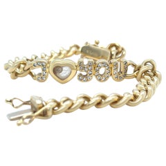 Chopard 18ct Yellow Gold Diamond Bracelet - 26.74g