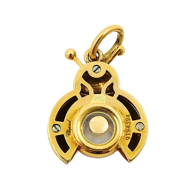 Chopard 18k Gold Happy Diamond Ruby Ladybird Pendant 2
