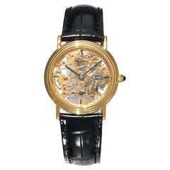 Chopard 18K Gold Skeleton Dress Watch Manual Wind 30mm Serviced 2025 1980s