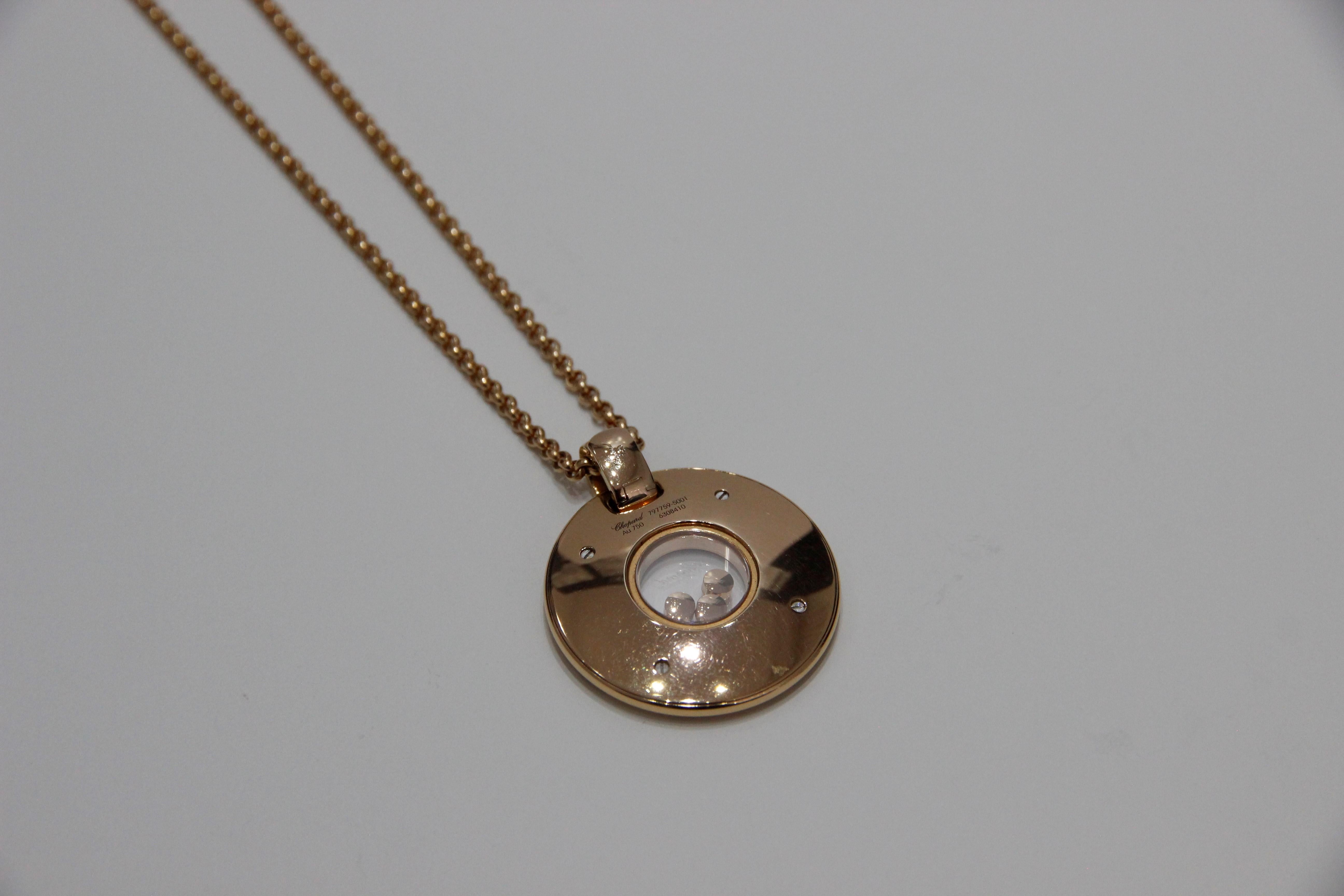 Chopard 18k Rose Gold Chopardissimo Necklace
Diamonds 0.17ctw
Chain Length 16