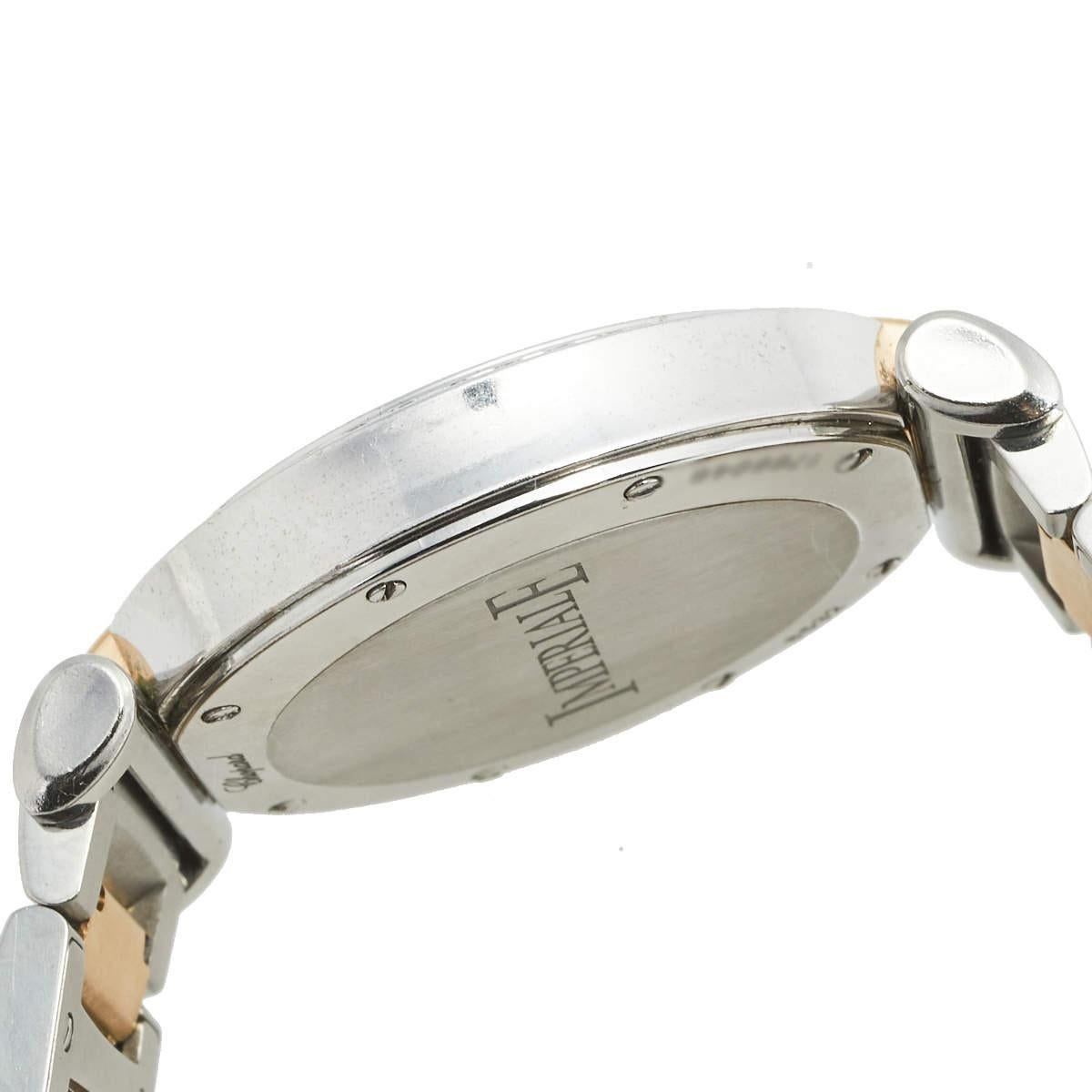 Chopard 18k Rose Gold Stainless Diamond Imperiale Women's Wristwatch 36 mm 1