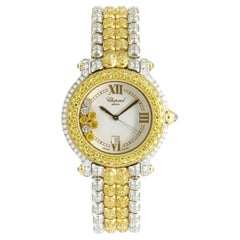Chopard 18k Two Tone Happy Sport Diamond Ladies Watch