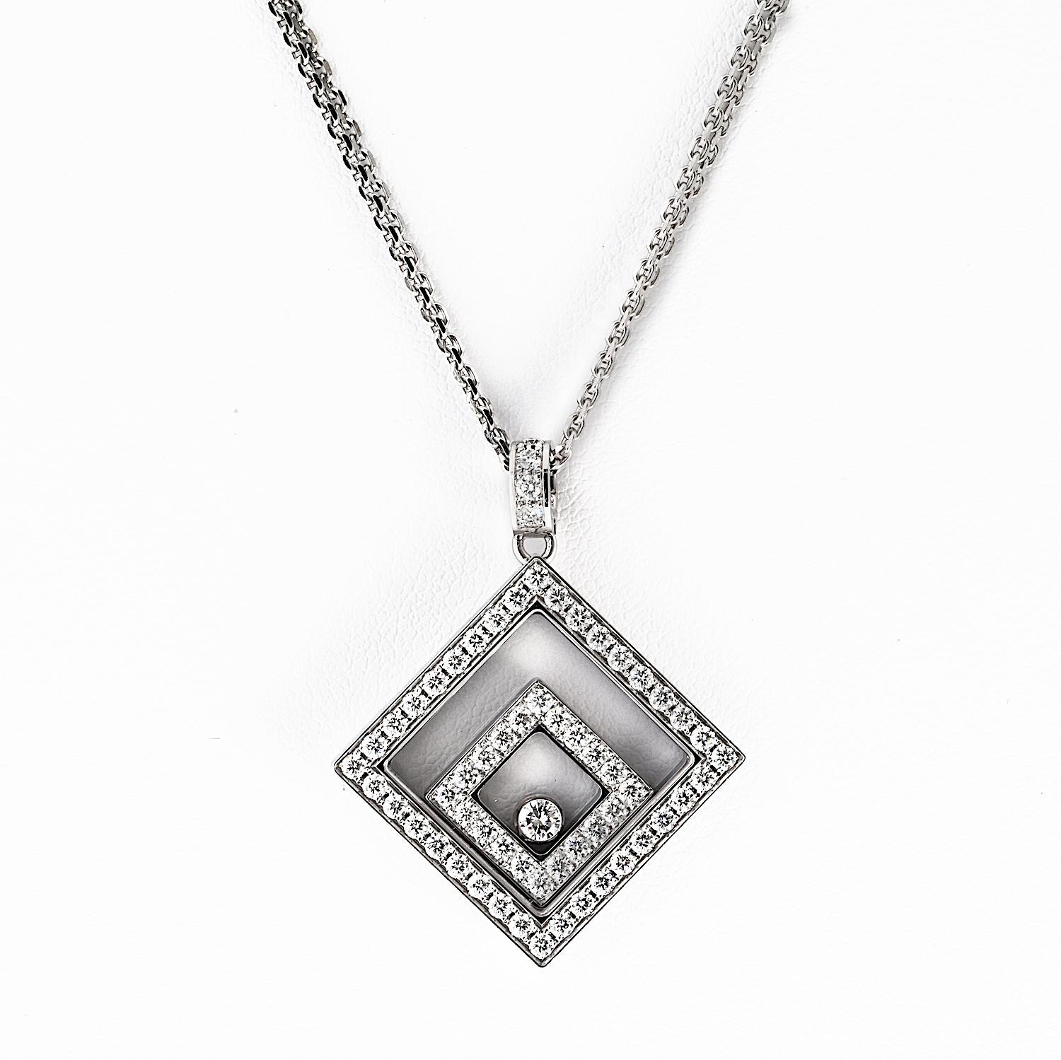 Modern Chopard 18K White Gold 23 inches Chain For Sale