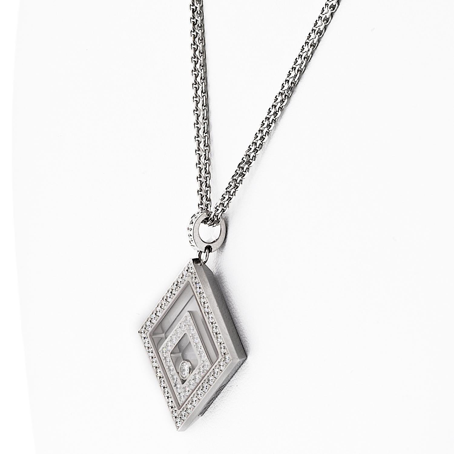 Chopard 18K White Gold 23 inches Chain In Excellent Condition For Sale In New York, NY