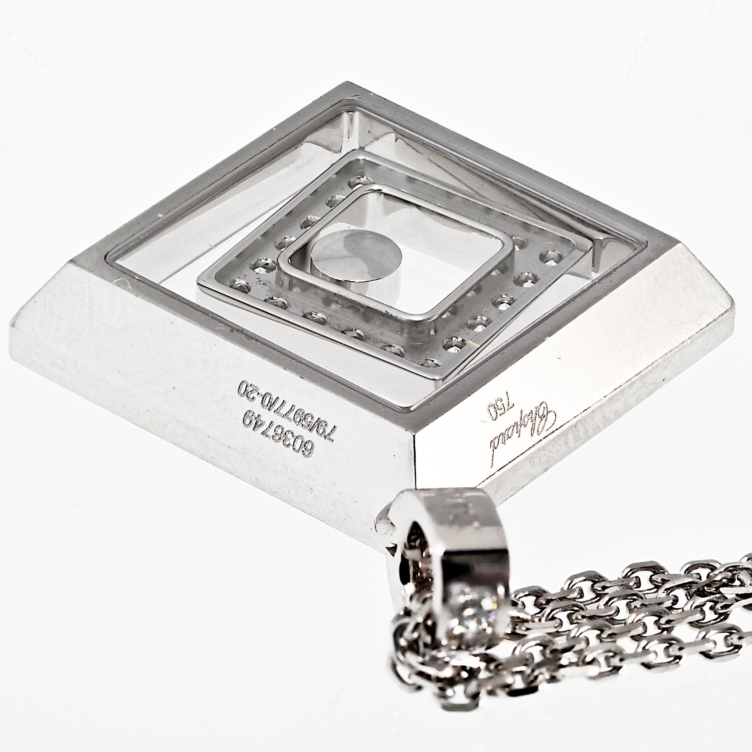 Chopard 18K White Gold 23 inches Chain For Sale 1