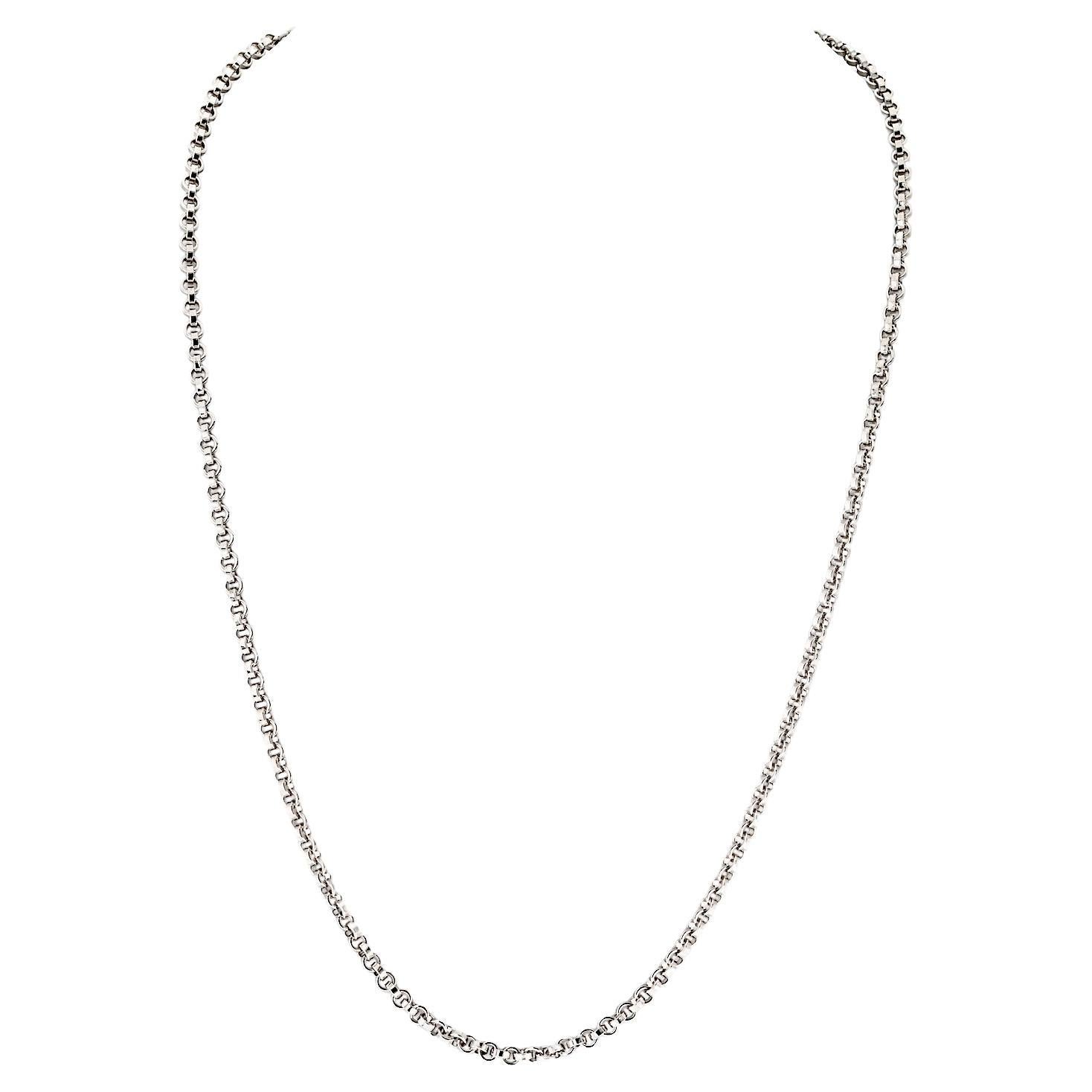 Chopard 18K White Gold 23 inches Chain