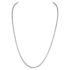 Chopard 18 Karat Weißgold 23 Zoll Kette mit Kette
