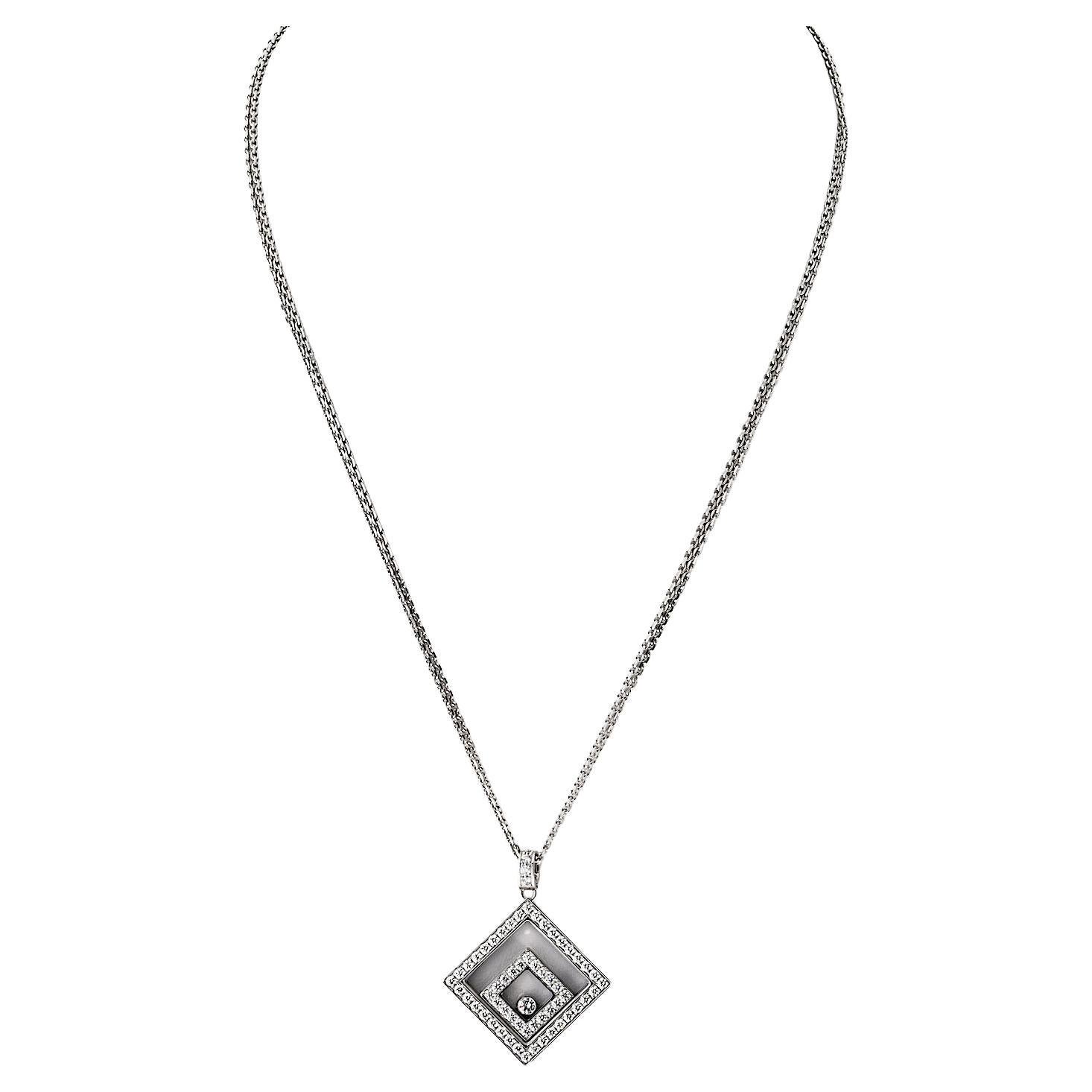 Chopard 18K White Gold 23 inches Chain For Sale