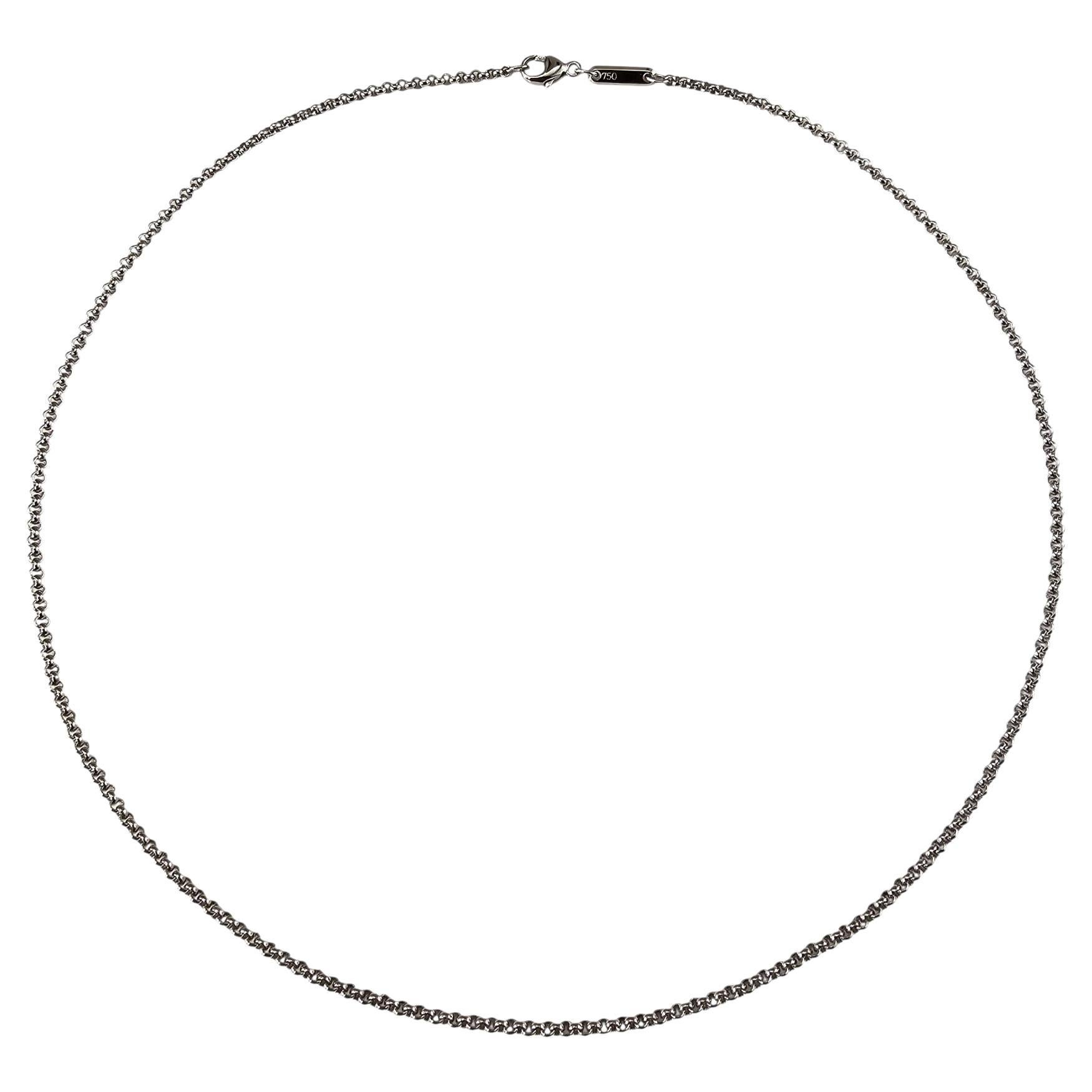 Chopard 18K White Gold Cable Chain Necklace #24786