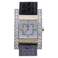 Chopard 18 Karat White Gold Diamond and Mother of Pearl Watch