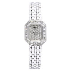 Chopard 18k White Gold Diamond Bezel and Dial Ladies Watch