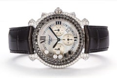 Chopard 18 Karat White Gold and Diamond Happy Sport 28/3340-50