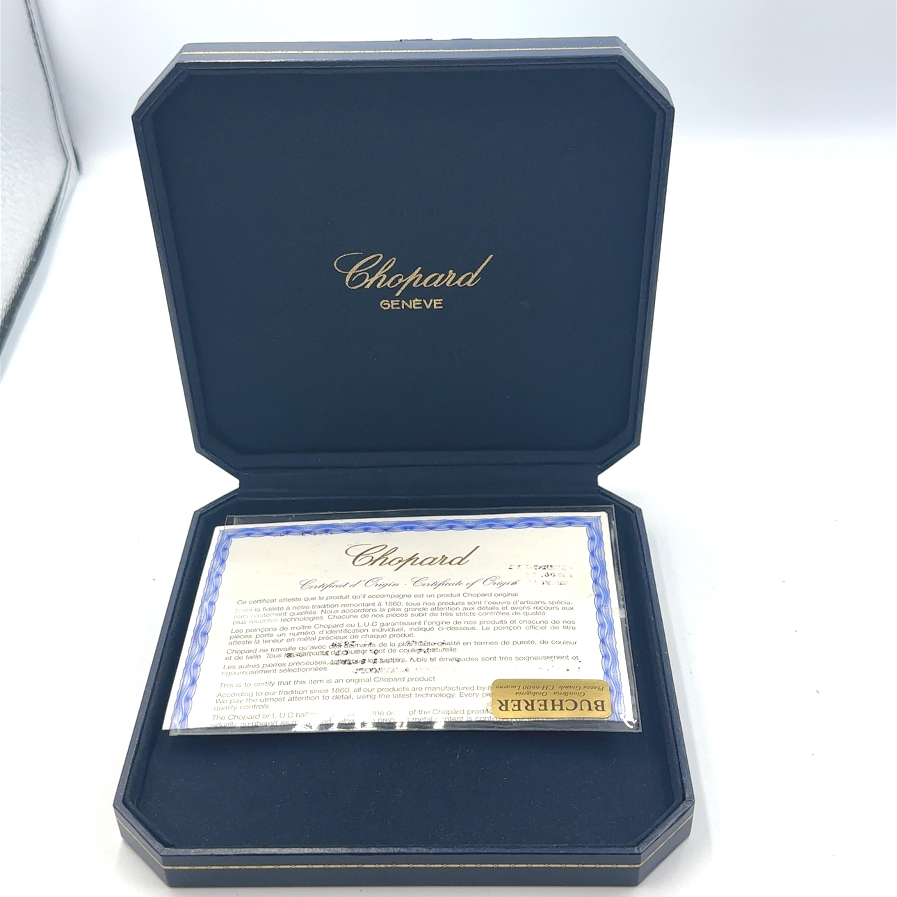 Chopard Collana Spirit in oro bianco e diamanti 18k con scatola e certificato in vendita 2