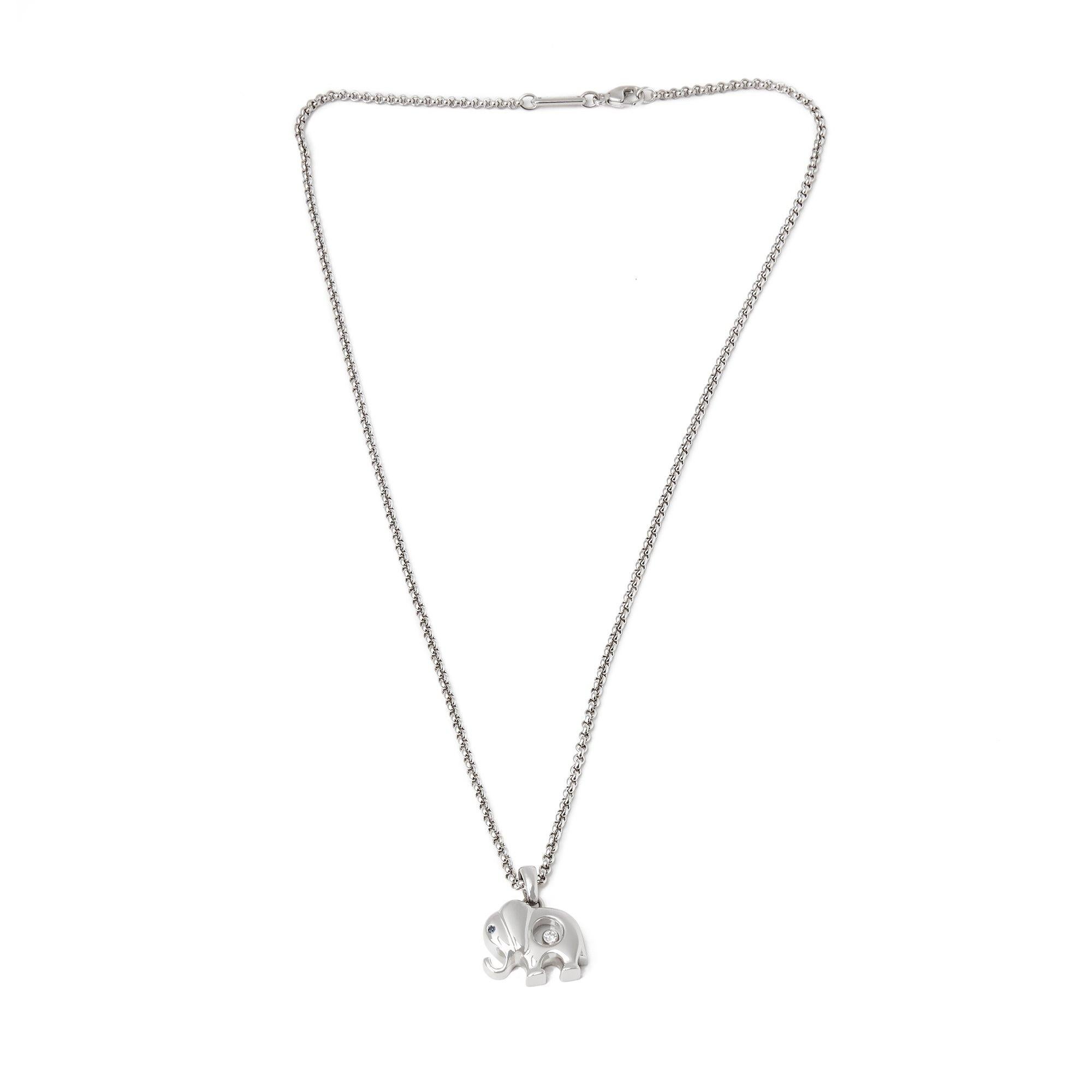 chopard happy diamond elephant pendant