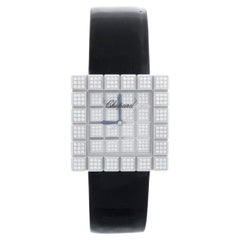 Chopard 18K White Gold Ice Cube Watch 13/6858/8-20