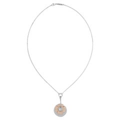 Chopard-18K-White-&-Rose-Gold-Diamond-Necklace