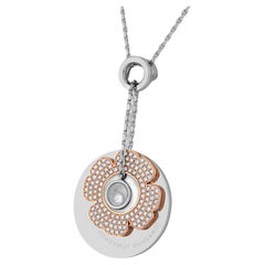 Chopard-18K-White-&-Rose-Gold-Diamond-Necklace