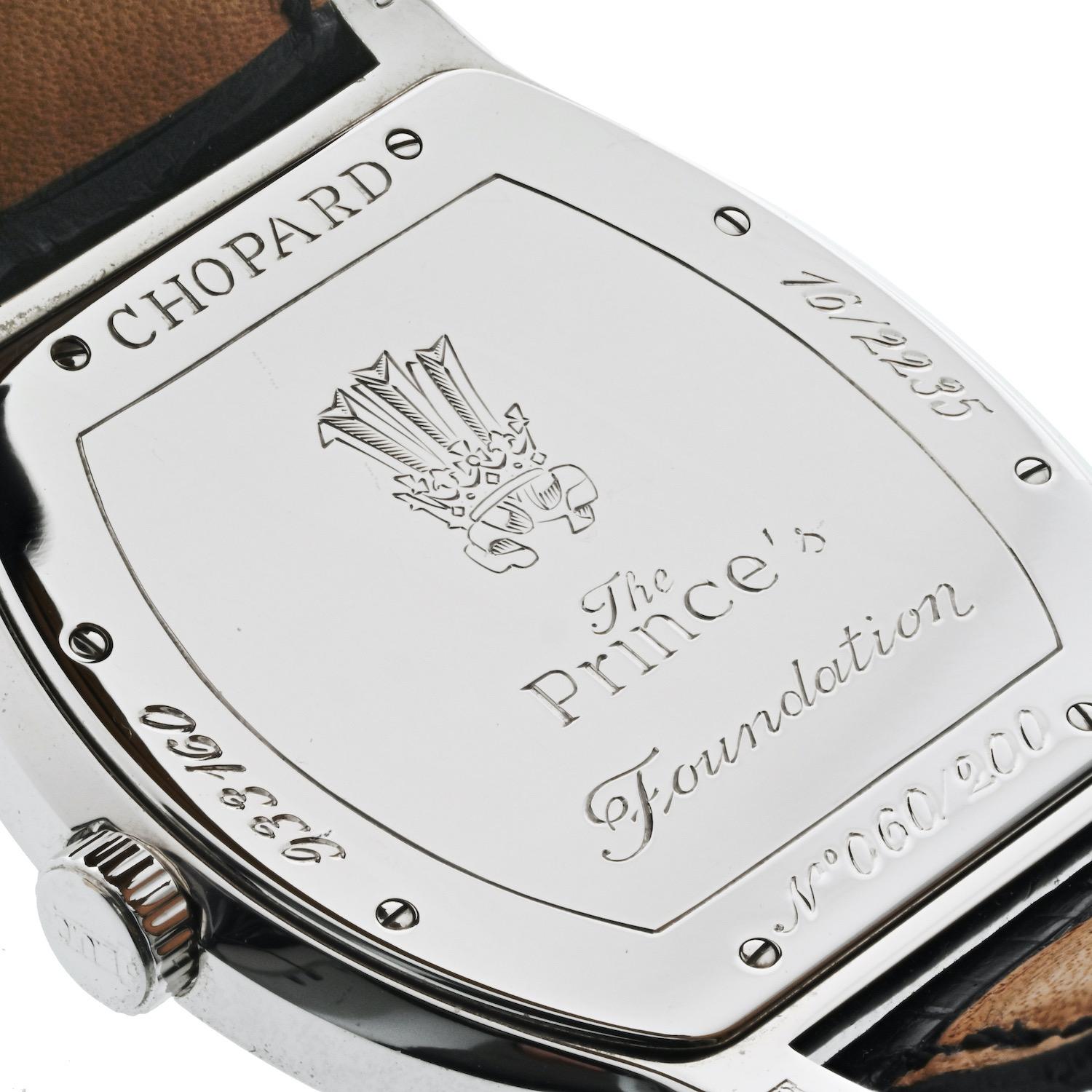 Chopard 18K Yellow Gold 16/2235 The Prince's Foundation Mens Watch For Sale 1