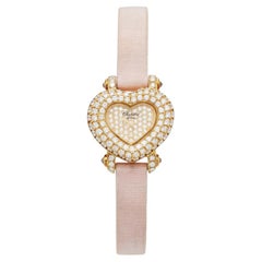 Chopard Montre-bracelet en or jaune 18k et diamants