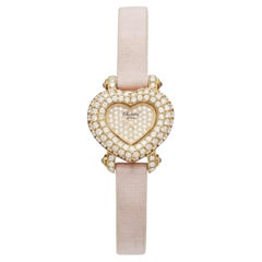 Chopard Armbanduhr aus 18 Karat Gelbgold und Diamanten