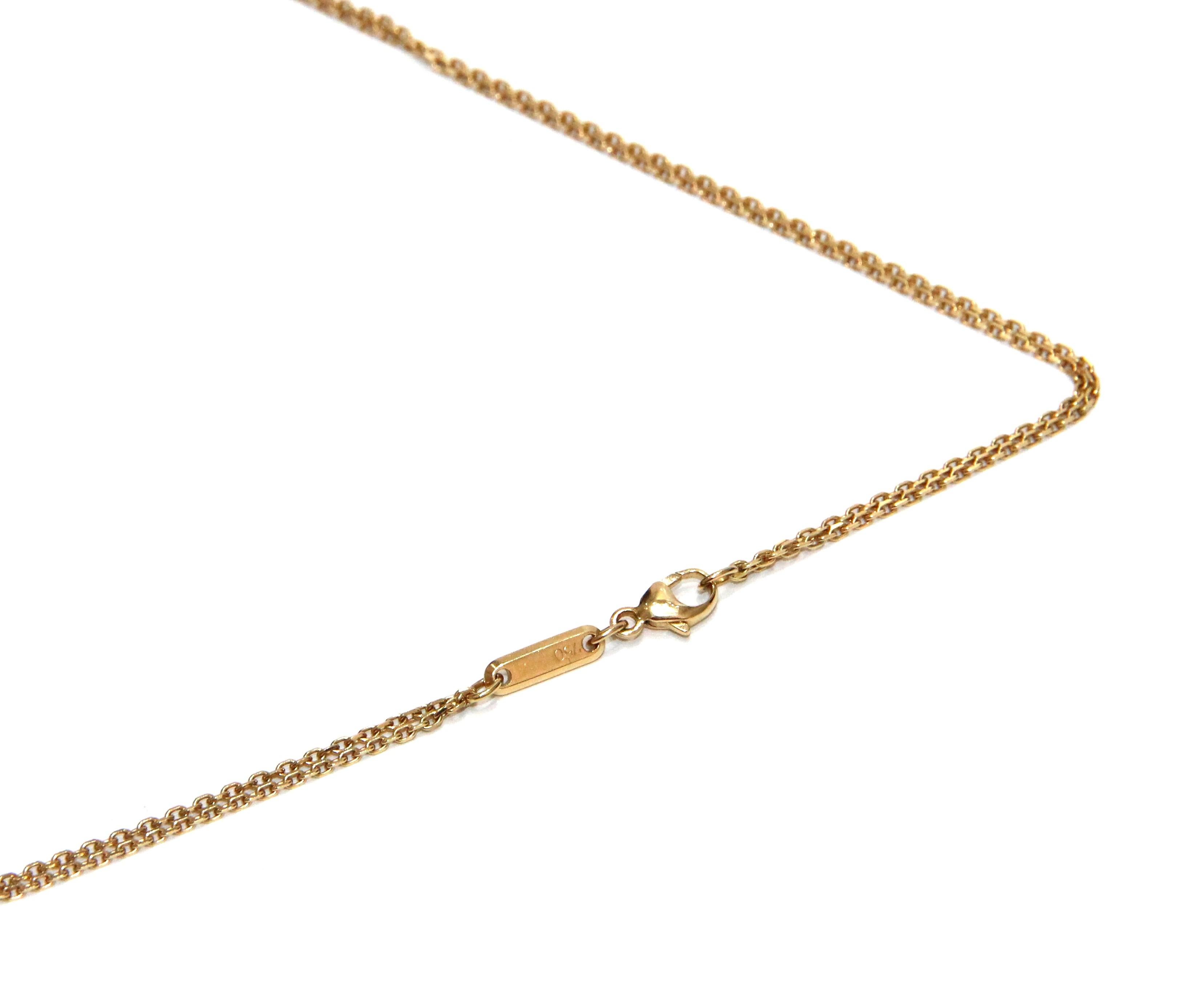 Women's or Men's Chopard 18k Yellow Gold Diamond Happy Spirit Necklace
