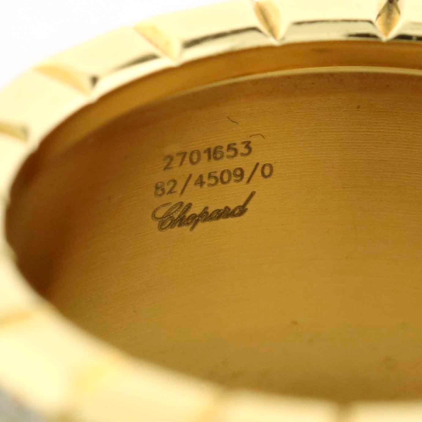 Chopard 18 Karat Yellow Gold Diamond Ice Cube Band Ring In Excellent Condition For Sale In Fort Lauderdale, FL