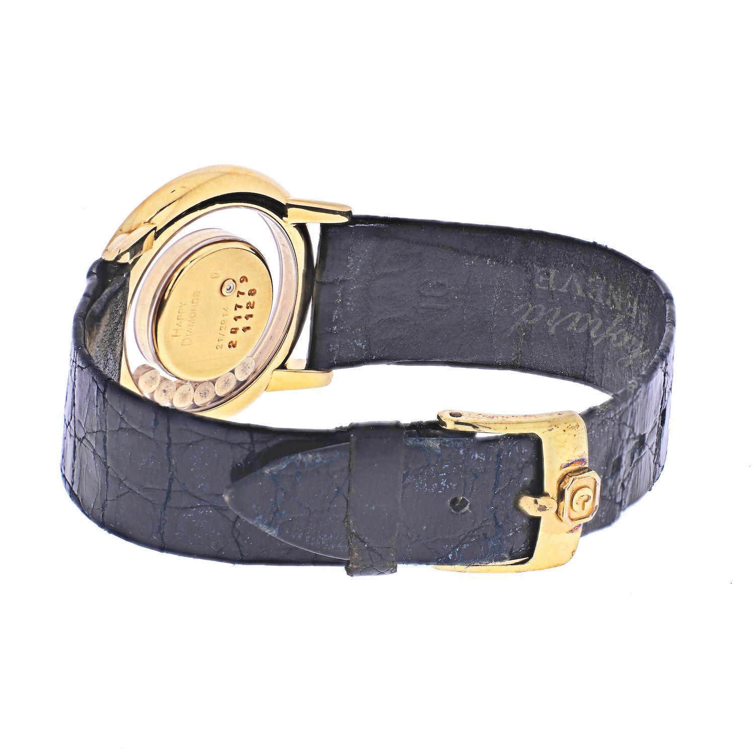 Chopard 18 Karat Gelbgold Happy Diamonds 21/2914 Uhr (Moderne)