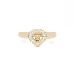 Chopard 18 Karat Yellow Gold Happy Diamonds Ring