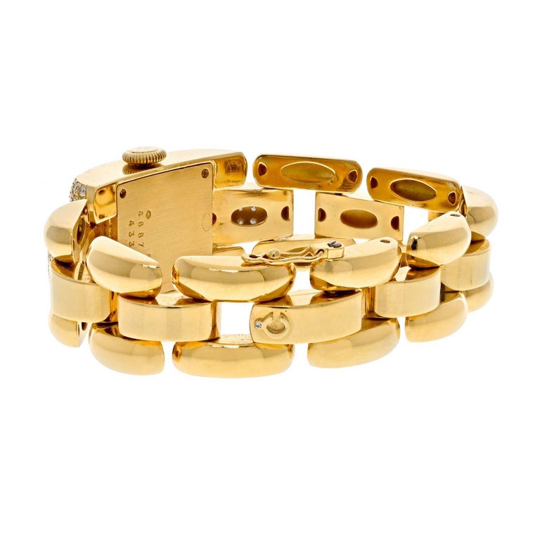 Chopard 18K Yellow Gold La Strada Diamond Ladies Watch For Sale at 1stDibs