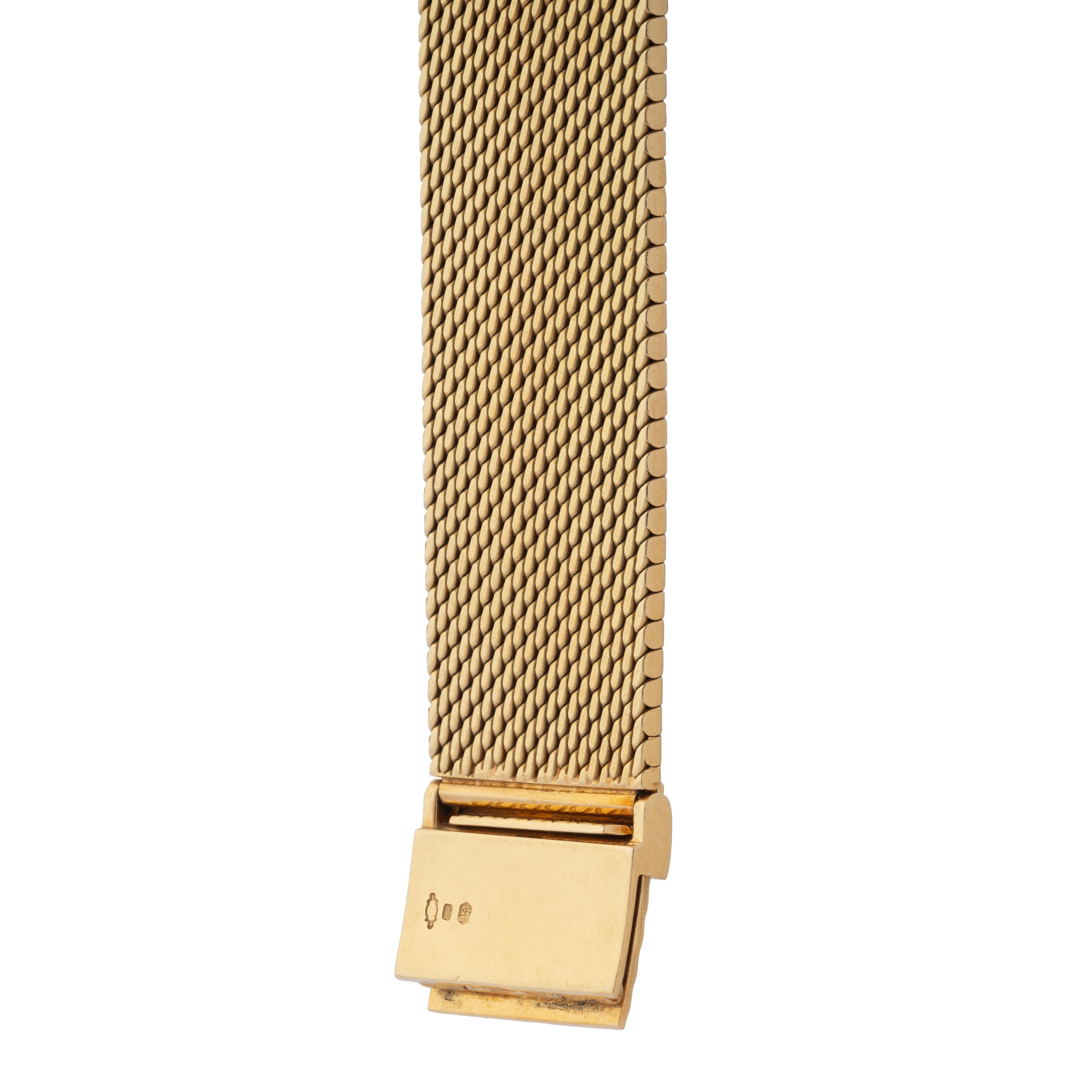 Chopard 18k Yellow Gold Model 2046 Tiger's Eye Dial Automatic Movement Papers For Sale 1