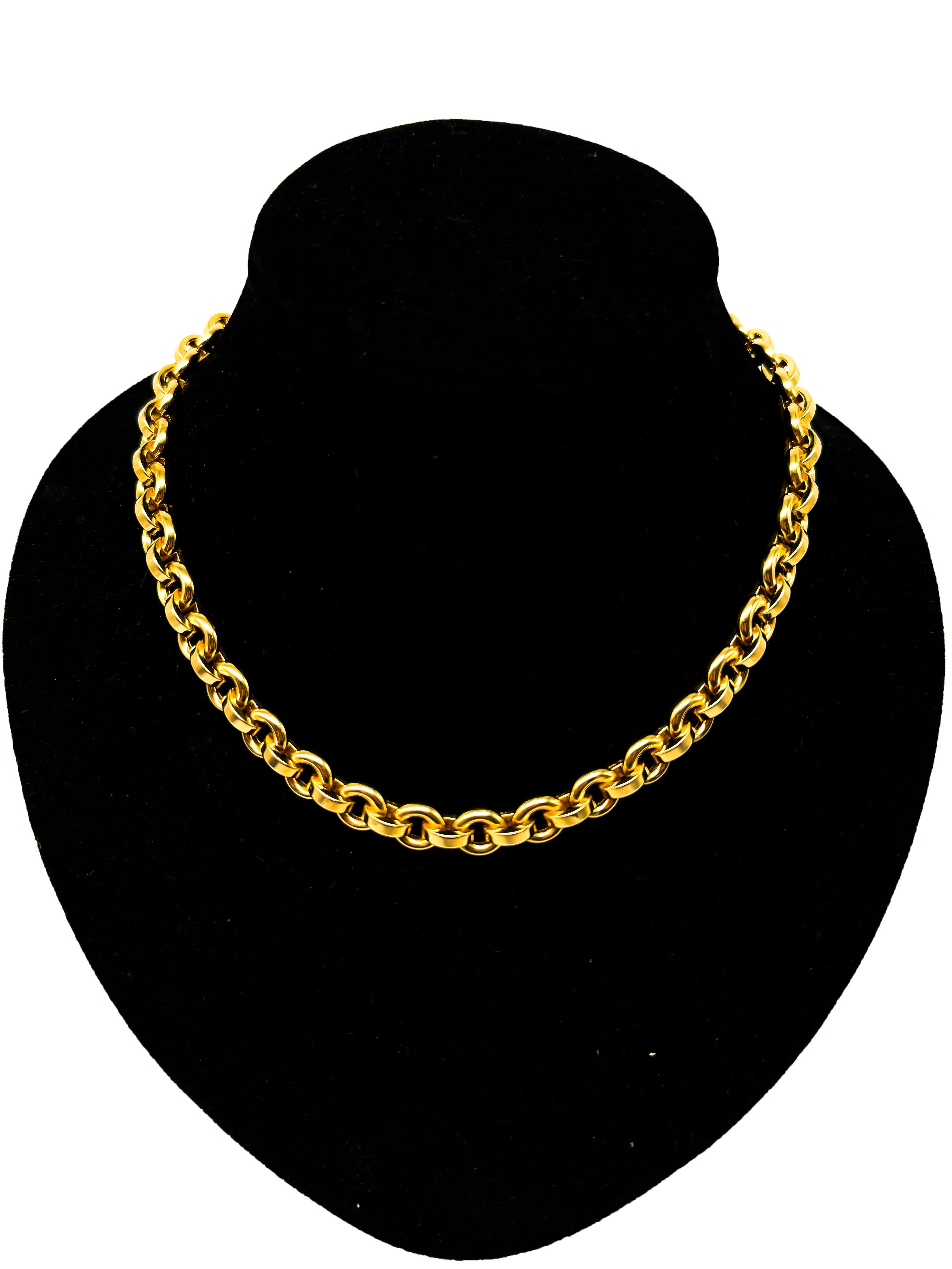 Collana Chopard in oro giallo 18 carati (oro 750) In condizioni buone in vendita a Berlin, DE