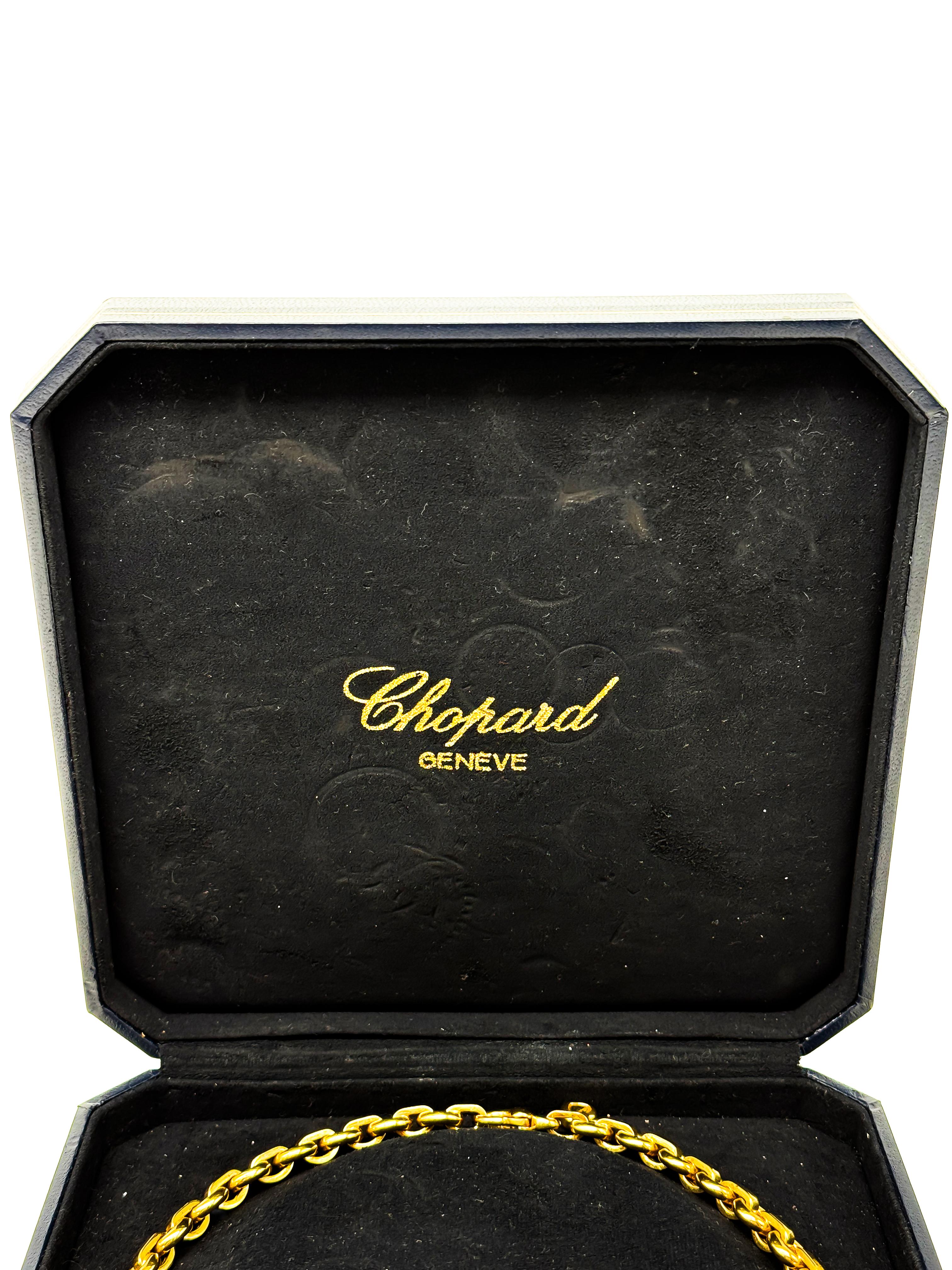 Collana Chopard in oro giallo 18 carati (oro 750) in vendita 2