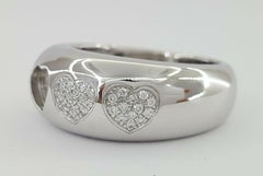 Chopard 18k Yellow Gold Round Brilliant Cut Diamond Happy Diamond Heart