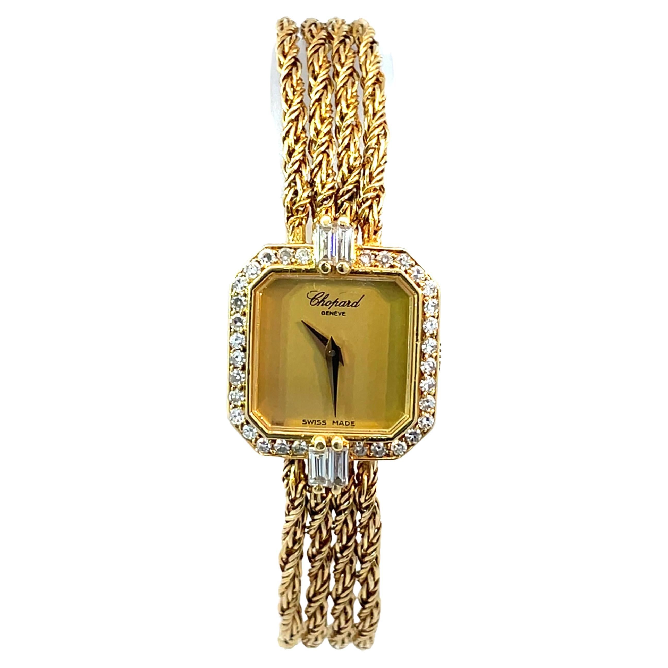 CHOPARD 18k Yellow Gold Vintage Ladies Wristwatch