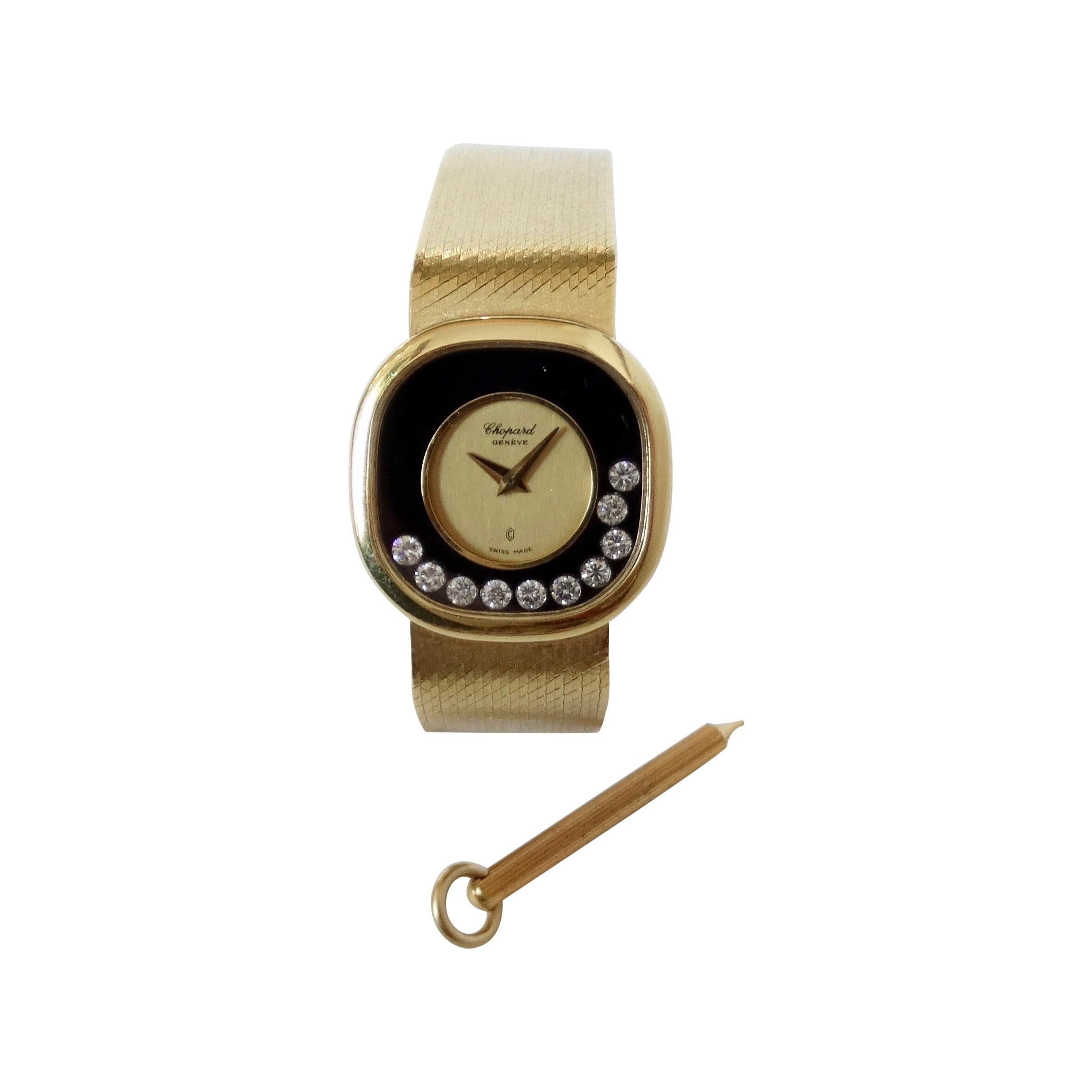 Chopard Happy Diamonds 18K Yellow Gold Watch