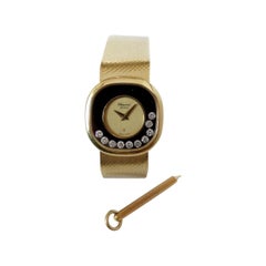 Retro Chopard Happy Diamonds 18K Yellow Gold Watch