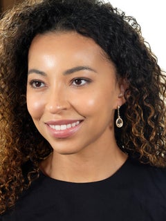 Chopard 2000 1,00 CTW Diamant 18 Karat Gelbgold Happy Diamonds Tropfenohrringe