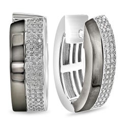 CHOPARD 2,26 Karat Rundschliff-Diamant-Ohrringe in Weißgold