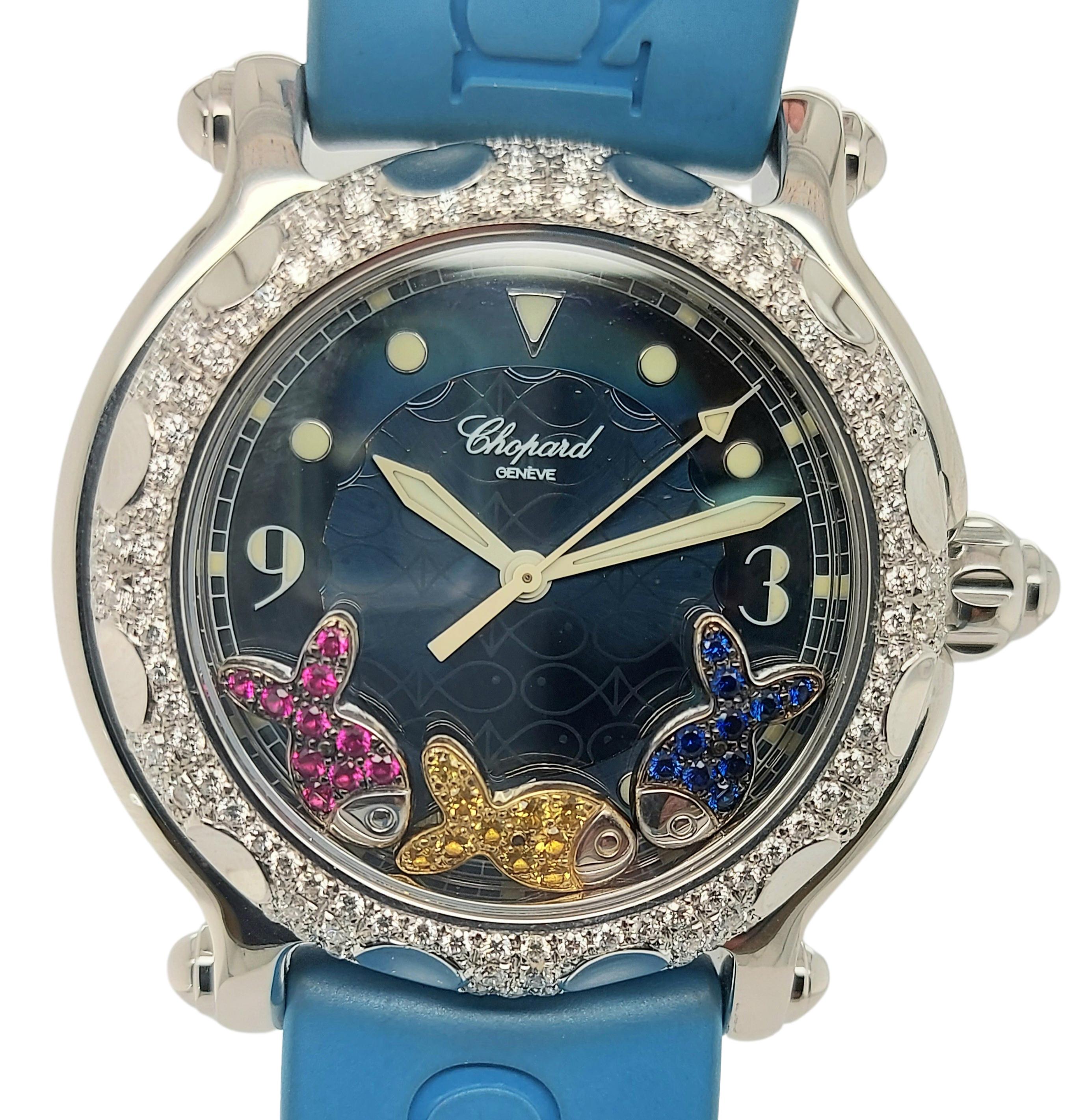 Chopard 28/8347/8-402 Quartz Happy Sport Fish, Happy Beach, Steel Case 2