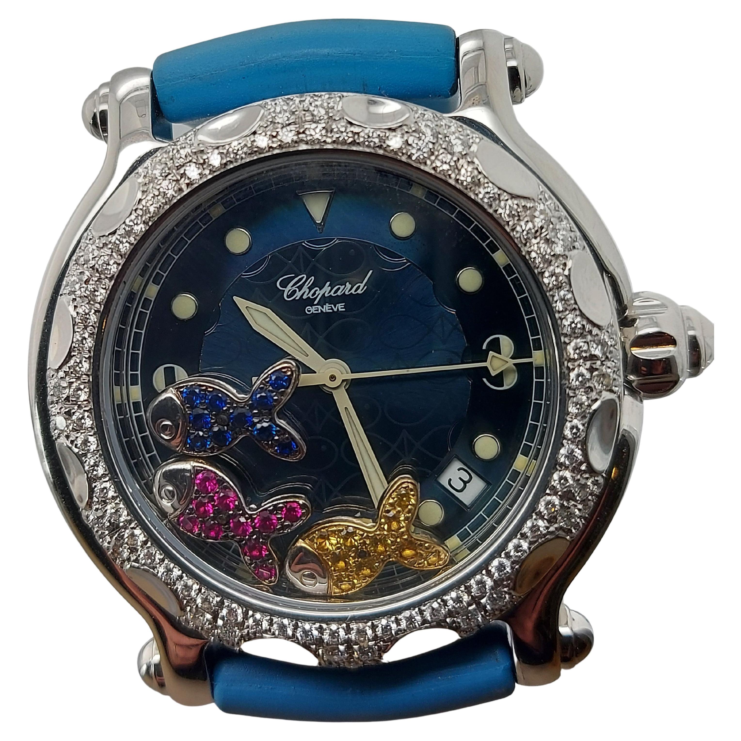 Artisan Chopard 28/8347/8-402 Quartz Happy Sport Fish, Happy Beach, Steel Case