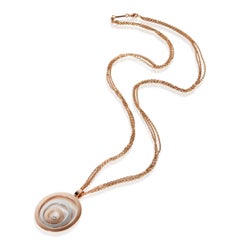Chopard 3-Tone Gold Diamond Happy Spirit Pendant