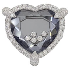 CHOPARD 4.5 Carat Happy Diamonds Heart Pave Ring