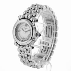 Chopard 8245 Happy Sport Floating Diamonds Stainless Steel Quartz Ladies Watch