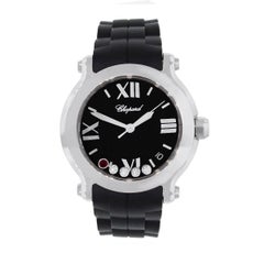 Chopard 8475 Happy Sport Floating Diamonds and Ruby Ladies Watch