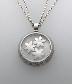 Chopard Colgante Copos de Nieve Felices, diamante de 0,96 quilates, cadena doble