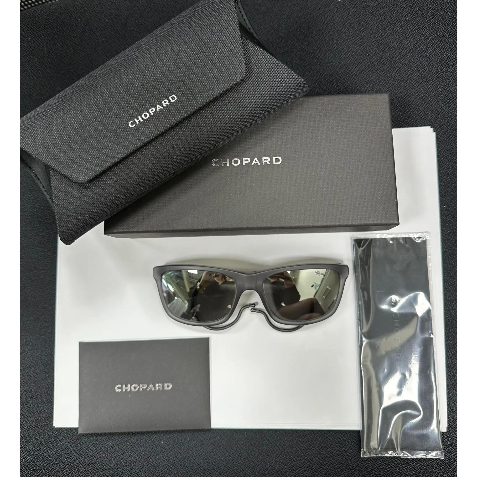 Women's or Men's Chopard Acetate Grey Brushed Frame Smoke Polarized Lens Sunglasses 95221-0273 For Sale