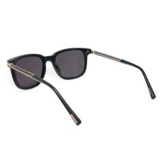 Chopard Acetate Shiny Black Frame Smoke Polarized Lenses Sunglasses 95221-0521