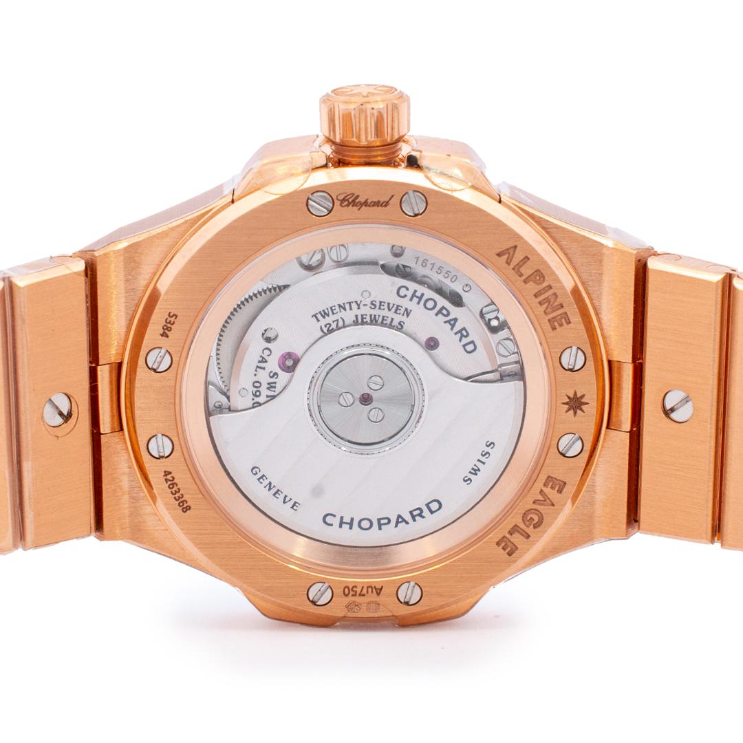 Chopard Alpine Eagle Small 18K Rose Gold Diamant Damenuhr 295384-5001 1