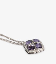 Chopard Amethyst & Diamond 18ct White Gold Imperiale Pendant